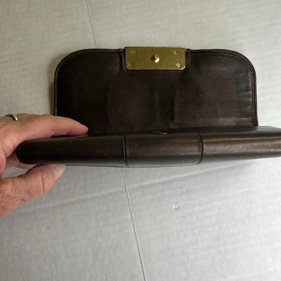 COACH WOMENS VINTAGE SOFT BROWN LEATHER WALLET - Picture 10 of 15